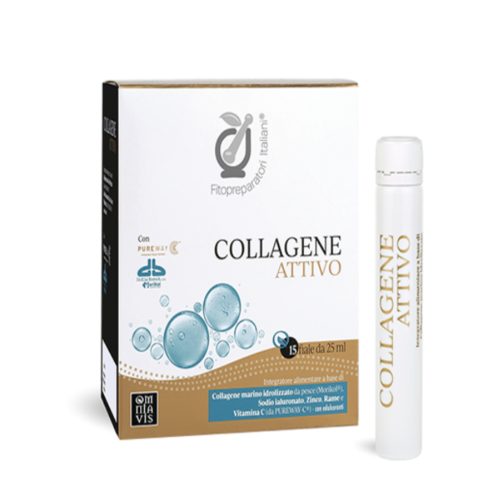 COLLAGENE ATTIVO – 15 Fiale da 25 ml | Pelle, Tessuti e Bellezza Naturale