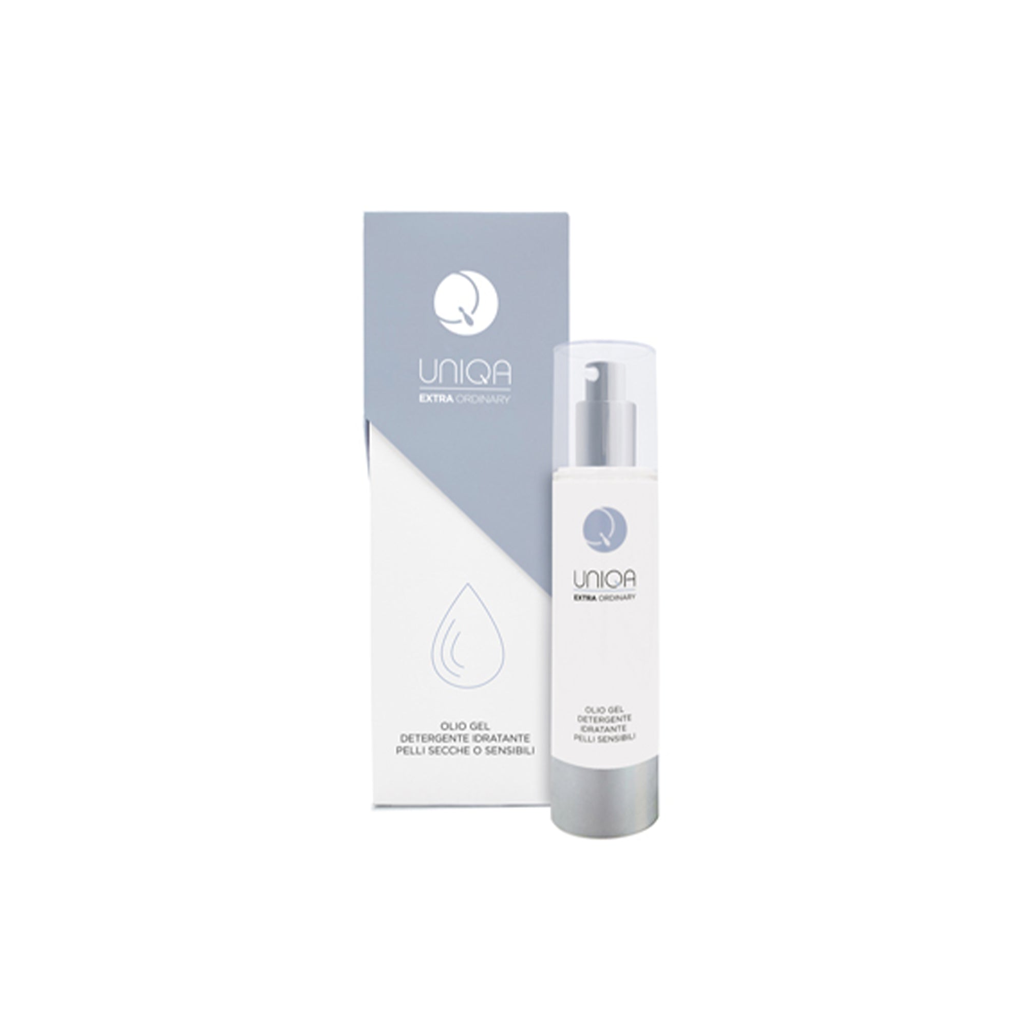 Olio Gel Detergente Idratante e Lenitivo per il Viso | UNIQA