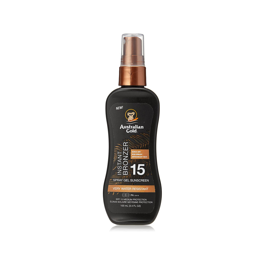 Australian Gold - Spray Gel con bronzer - SPF15