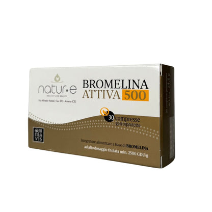 Bromelina Attiva 500 30 compresse | Integratore Alimentare Natur.E